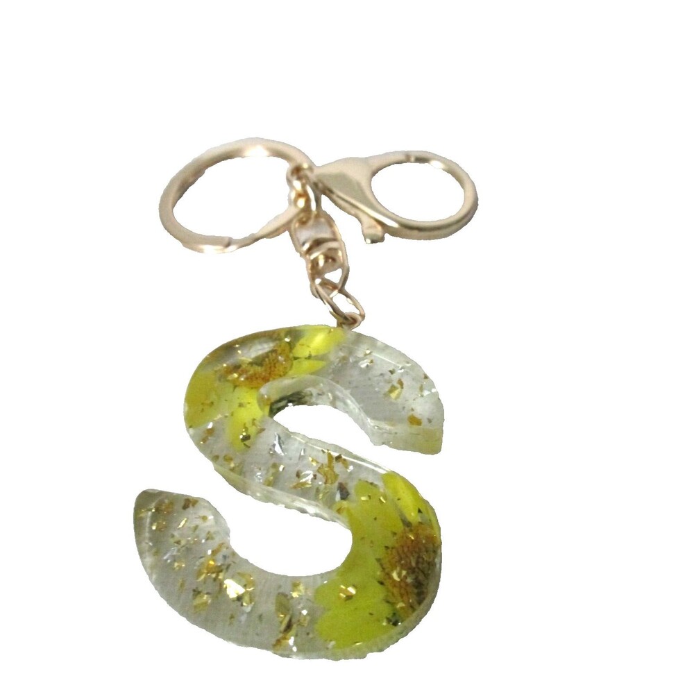 LETTER S INITIAL ACRYLIC KEYCHAIN (FOREVER 21)